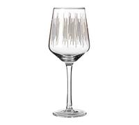 Set of 4 Gold Lines Wine Glasses Gold-Coloured