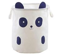 Premier Housewares Delightful Panda Face Laundry Bag|Adorable Cotton Washing Sack with Carry Handles|Storage Bag For Laundry|Perfect For Toy Storage, or Playroom Organization