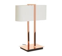 Interiors by PH Lilian Copper Finish Table Lamp, Pink