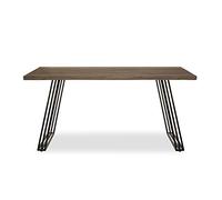 Premier Housewares Dining Table/Dining Table and Chairs Set 4 U Shaped Base Table and Chairs Set Tables and Dining Tables W160 x D90 x H76cm