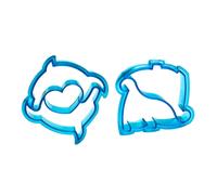Premier Housewares Dinosaur and Dolphin Sandwich Cutters