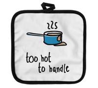 Premier Housewares Doodle Pot Holder - Cotton ,Black