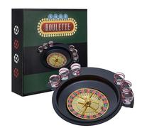 Fun Roulette 6 Glass Lucky Shot Drinking Game, Functional Drinking Roulette Game, Portable Drinking Game Interiors by Premier Multi One Size