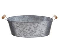 Premier Housewares Drummond Large Boat Shape Galvanised Steel Tray