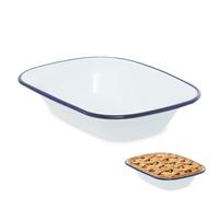 Premier Housewares Durable 20cm Rectangular Pie Dish | Stylish Constructed Lasagne Pie Dish For Oven| Versatile Rectangular Baking Dish For Breakfast | Retro Design Pie Dish