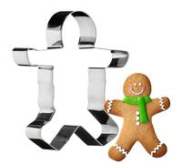 Premier Housewares Durable Man Cookie Cutter | Stainless Steel Cookie Cutters | Effortless Cuting Steel Cutters | Versatile Pastry Cutters | Dishwasher Safe Contemporary Cutter