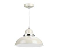 Premier Housewares E27 Edison Screw 40 W Vermont Pendant Ligh, 115 x 30 x 30 cm - Clay