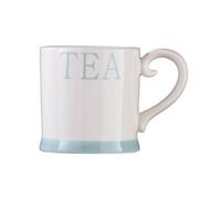 Premier Housewares Earthenware 11 oz Hand Painted Tankard Mug, Azure Tea