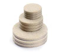 Floor Protected 80Pc Adhesive Felt Pads, Comprehensive Felt Pads, Easy Application Felt Furniture Pads Interiors by Premier Beige One Size
