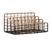 Premier Housewares Elegant 3 Tier Letter Rack|Decorative Wireframe Document Organizer|Spacious Paper Rack for Desk Organization|Ideal for Holding Mail, Bills, and Documents