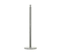 Premier Housewares Elegant Design Chrome Large Toilet Roll Holder | Stable Free Standing Toilet Roll Holder | Sturdy Paper Storage | Versatile Loo Roll Holder With Marble Base