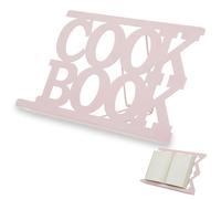 Premier Housewares Elegant Design Cook Book Stand Pink | Durable Book Stand For Cook Books | Practical Recipe Book Stand For Kitchen | Adjustable Stand For Efficient Cooking
