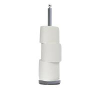 Premier Housewares Elegant Design Grey Toilet Roll Holder | Stable Free Standing Multi Toilet Roll Holders | Sturdy Paper Storage | Versatile Toilet Roll Holder With Grey Base
