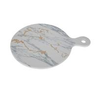 Premier Housewares Elegant Design Marble Luxe Cheese Paddle | Versatile Cheese Board for Kitchen | Durable Wooden Board for Cutting, Slicing, Dicing | Unique Wooden Board