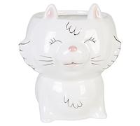 Premier Housewares Elegant Design White Cat Mug | Versatile Small Milk Mug For Kids Bedroom | Dishwasher Safe Coffee Mug For Livingroom | Comfortable Grip Ceramic Tea Mug For Kids