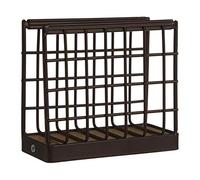 Premier Housewares Napkin Holder, Iron, Rubberwood (Hevea), Bronze