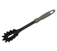 Premier Housewares Elegant Two-Tone Spaghetti Spoon Grey And Black Kitchen Utensil with Ergonomic Handle and Heat Resistance 5 x 4 x 32