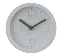 Premier Housewares Wall Clock White Frame/White Finish Frame Clocks For Living Room/Bedroom/Contemporary Style Round Shaped Design Metal Clocks For Hallways 4 x 16 x 16