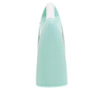Premier Housewares Elon Two-Sided Kitchen Grater - Green & Silver Metal Box Grater with Handle for Cheese, Vegetables & Zesting