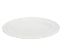 Embossed Porcelain Platter, White