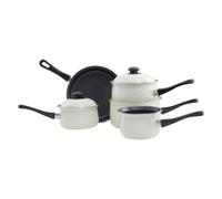 Premier Housewares Essentials By Premier 5Pc Cream Belly Pan Set