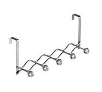 Premier Housewares Essentials By Premier Over Door Clear Diamantes 5 Hook Hanger