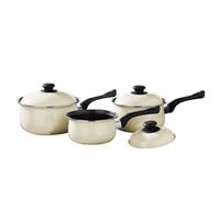 Premier Housewares Essentials By Premier Viggo 3Pc Cream Belly Pan Set
