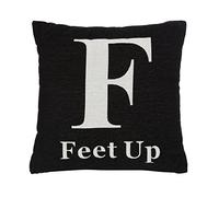 Premier Housewares Feet Up Cushion - Black