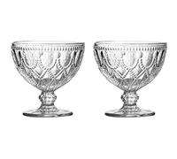 Premier Housewares Fleur Sundae Dishes, Clear Glass, 11 x 11 x 11 cm
