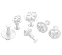Premier Housewares Flower Cutter Set, White, 6-Piece