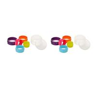 Premier Housewares Fluted Cutters - Multi-Coloured, Set of 5 (Pack of 2)