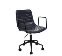 Premier Housewares Forbes Grey Leather Chair