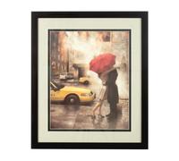 Premier Housewares Framed Couple Under Umbrella Wall Art