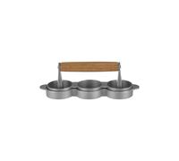 Premier Housewares From Scratch Non Stick Triple Mini Hamburger Press in Light Brown Premier Housewares Light Brown
