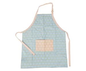 Premier Housewares Frosted Blue Apron For Cooking/Baking 100% Cotton Kitchen Aprons For Men And Women With Front Pockets And Adjustable Ties 68 x 1 x 87