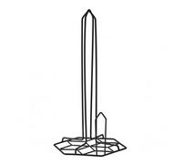 Premier Housewares Functional Design Contour Kitchen Roll Holder | Stylish Paper Towel Roll Holder For Kitchen | Freestanding Convenient Roll Holder For Efficient Cleaning