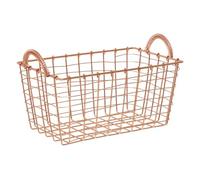 Premier Housewares Functional Rectangular Basket | Stylish Wireframe Basket For Kitchen Contemporary Basket | Iron Constructed Minimalist Basket For Storage