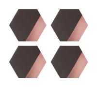 Premier Housewares Geome Dipped Grey and Rose Gold Placements