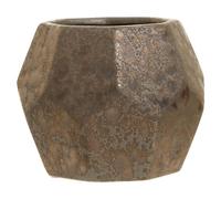 Premier Housewares Geometric Black Ceramic Planter Handcrafted Multifaceted Design Elevate Your Home Decor Multifaceted Design Robust Ceramic Adding Elegant Touch to Any Room 17x14x17