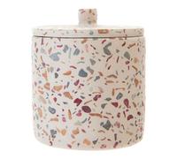 Premier Housewares Glass Jars / Jar With Multi Colored Finish Glass Jar Modern Glass Storage Jars With Lids Concrete Glass Jars With Lid 9 x 11 x 9