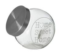 Premier Housewares Glass Storage Jar with Metal Lid 700ml