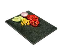 Premier Housewares Granite Worktop Saver - 40 x 30 cm, Natural Stone, Black