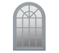 Premier Housewares Gray Wall Mirror/Long Mirrors For Walls/Bathroom Mirrors Wall Mounted/Wall Mirror Full Length/Garden Mirrors Outdoor For Walls/Mounted Mirror