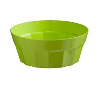 Premier Housewares Green Bowl PP Plastic Serving Bowls/Salad Bowl Ideal For Fruit Cereal Pasta Bowl Octagonal Shape Decorative Bowl 15 x 8 x 15