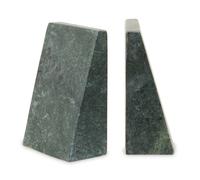 Premier Housewares Green Marble Bookends