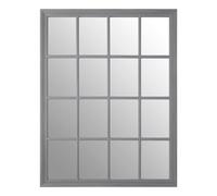 Premier Housewares Grey Flat Wood Wall Mirror