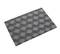 Premier Housewares Grey Geometric Design Door Mat Non Slip Floor Mat Indoor And Outdoor Welcome Mat With Robust Coir For Door Entrances House Entryway Kitchen Outside Porch And More 40 x 2 x 60