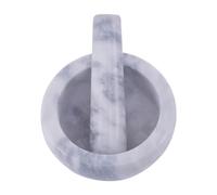 Premier Housewares Grey Pestle And Mortar Marble Large Grey Pestle And Mortar Set Made From Marble Durable Material Grey Color 250ml (11 x 10 x 11 cm)
