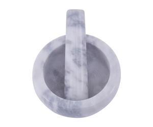 Premier Housewares Grey Pestle And Mortar Marble Large Grey Pestle And Mortar Set Made From Marble Durable Material Grey Color 250ml (11 x 10 x 11 cm)