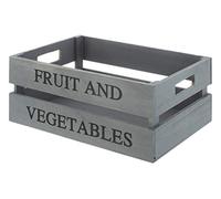 Maison by Premier Grey Wood Fruit and Vegetables Crate